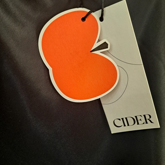 NWT Black Satin Cowl Neck Cami Mini Dress Size Large - Picture 2 of 7